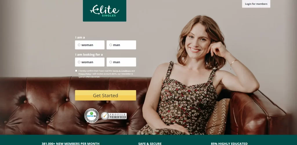 EliteSingles Website